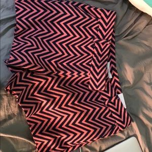 Pink and blue chevron shorts